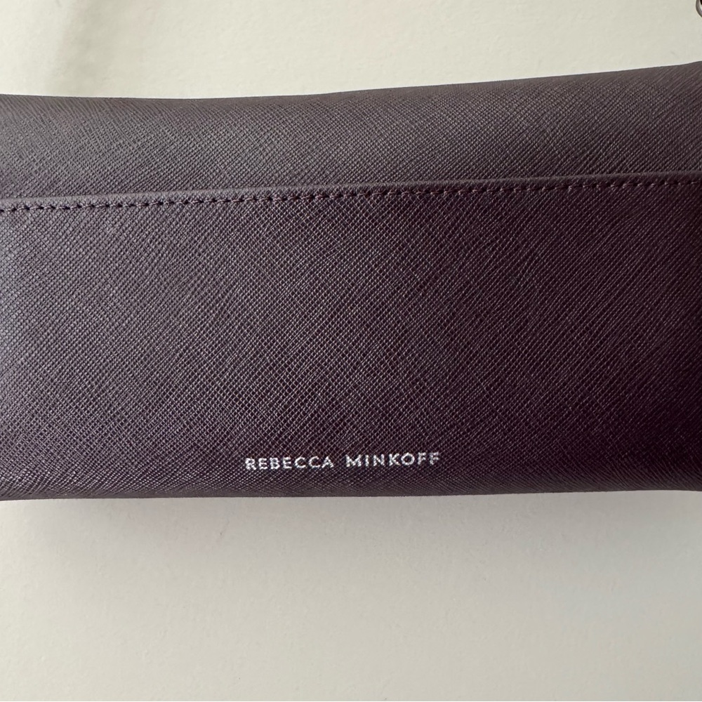 REBECCA MINKOFF CLEO WALLET ON A CHAIN CONVERTIBLE CROSSBODY CLUTCH PURSE - Picture 6 of 13